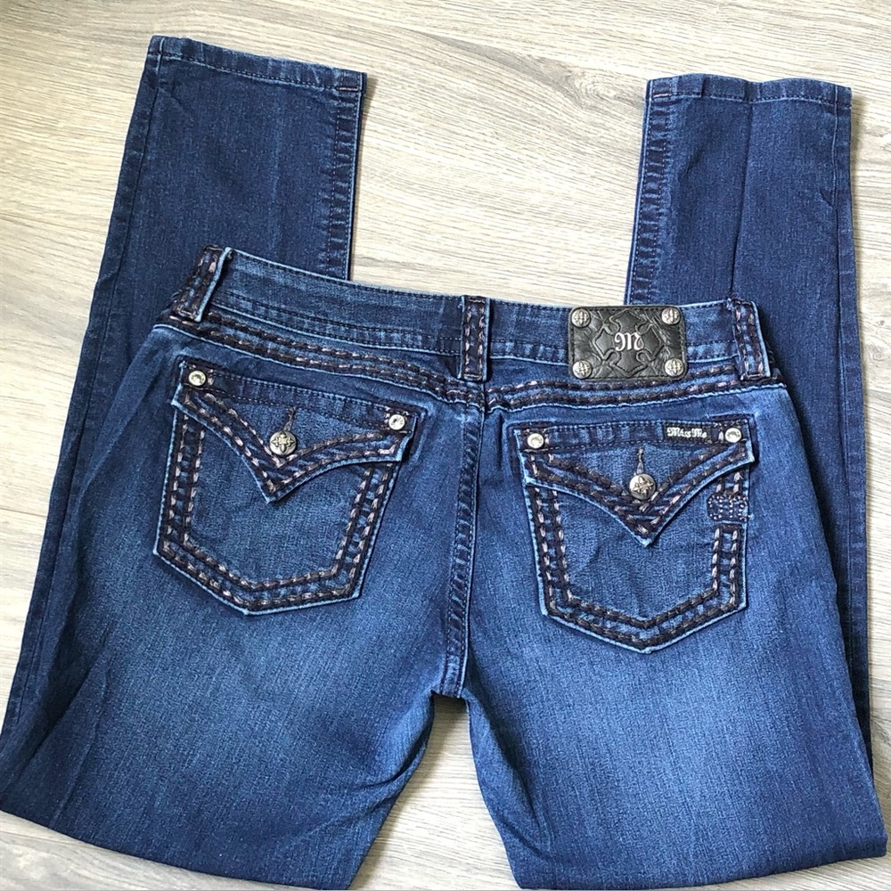 Miss Me Women’s Skinny Jeans - Dark Blue Wash